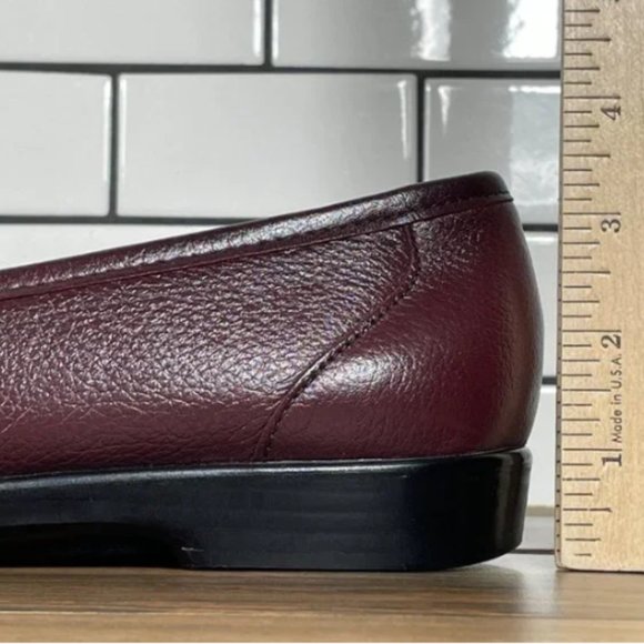 SAS Simplify Womens Size 9.5 Narrow Shoes Antique Wine Leather Comfort Loafer - Picture 5 of 11